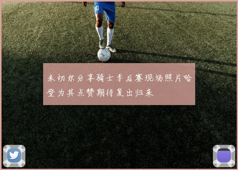 米切尔分享骑士季后赛现场照片哈登为其点赞期待复出归来